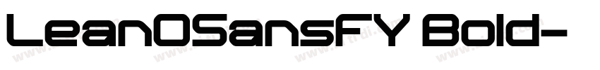 LeanOSansFY Bold字体转换